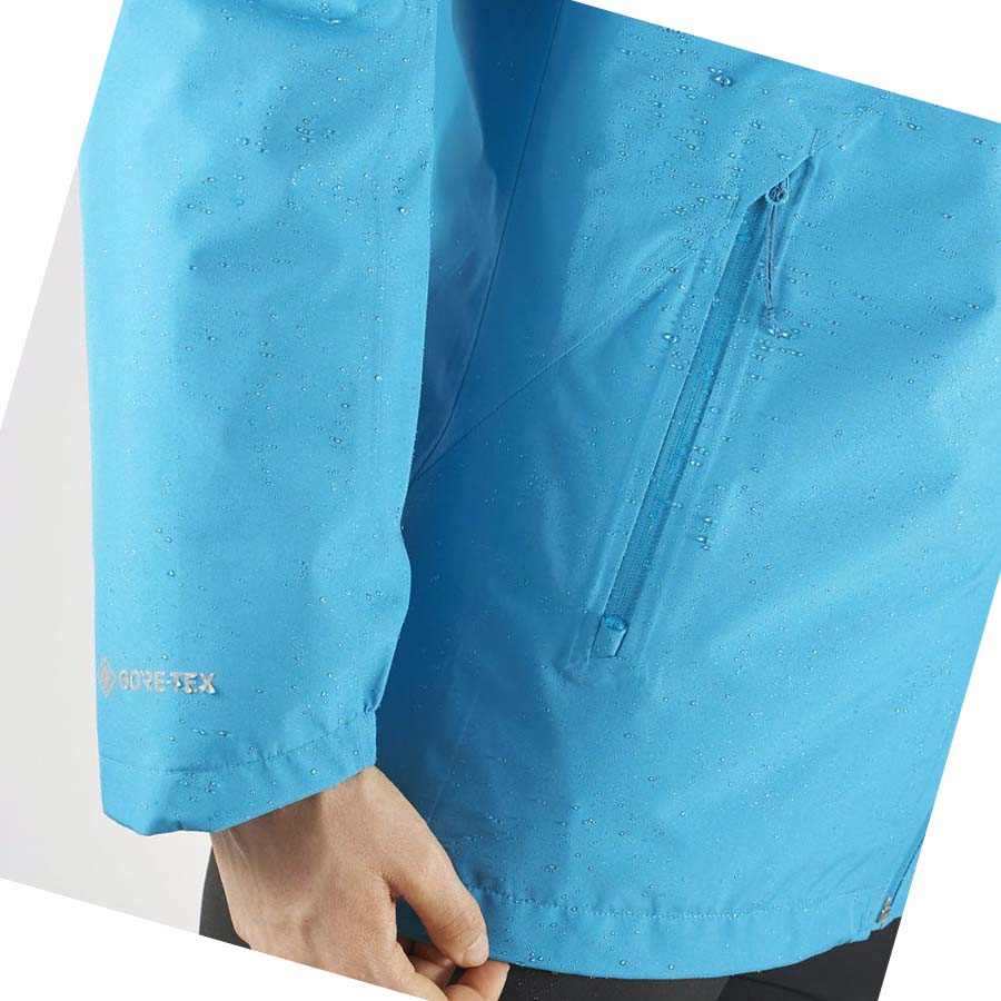 Chaquetas Salomon OUTLINE GORE-TEX WATERPROOF 2.5L Mujer Azules | MX 2489KOR